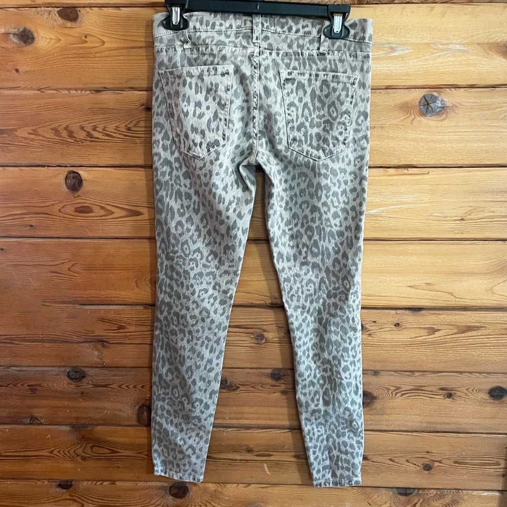 Current/Elliott The Stiletto in Grey Leopard Sz 24 - Picture 4 of 10